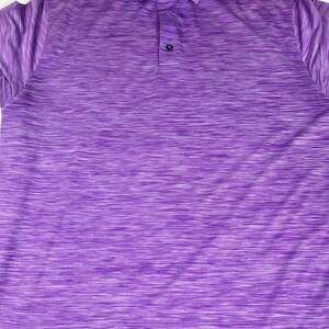 FootJoy Lisle Golf Polo Men's Purple Space Dye Stretch Wicking Fairway Shirt